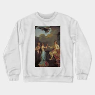 Christian VII Uniting the Ducal with the Royal Part of Holstein in 1773 by Nicolai Abildgaard Crewneck Sweatshirt